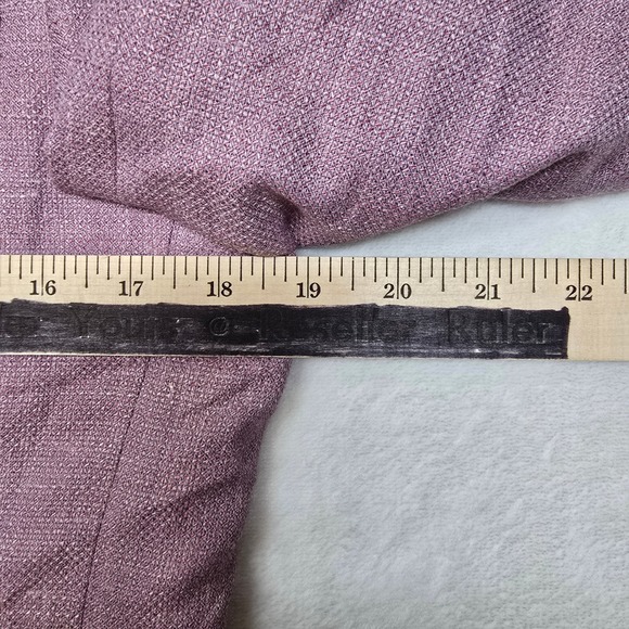 Tallia Wool Linen Sport Coat Mens 36S 36 Lavender Purple Textured Unique Buttons - Picture 9 of 11